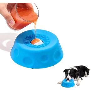 Slow Feeder Dog Bowl for Liquid Treats, Non-Slip Lick Bowl (Blue) in Kuwait