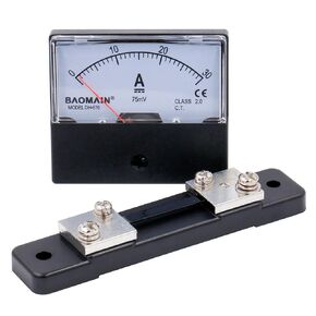 Baomain DH-670 DC 0-30A Analog Amp Panel Meter Current Ammeter + Shunt 1pcs in Saudi Arabia