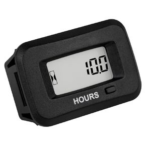 Runleader LCD Digital Hour Meter,AC/DC 5V to 277V,Maintenance Reminder for Zero Turn Lawn Mower Tractor Generator Golf cart Scrubber Marine ATV Motor Compressor and Gas Powered Device in Saudi Arabia