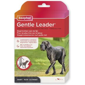 Beaphar Gentle Leader L Black 1 Piece - Dog Head Collar - Fabric - Kind and Effective Training, no Pulling or Choking - Large Breeds - Black - L in Saudi Arabia