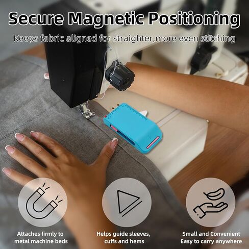2PCS Magnetic Seam Guide for Sewing Machine Sleeve Tool Multifunctional in Saudi Arabia