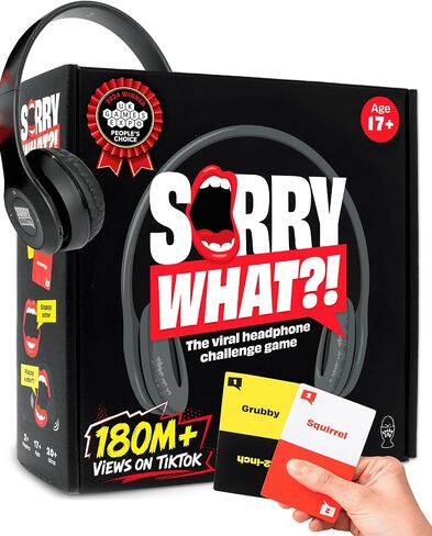 Sorry What - Award Winning Headphone Challenge Party Game for Adults 17+ in Saudi Arabia