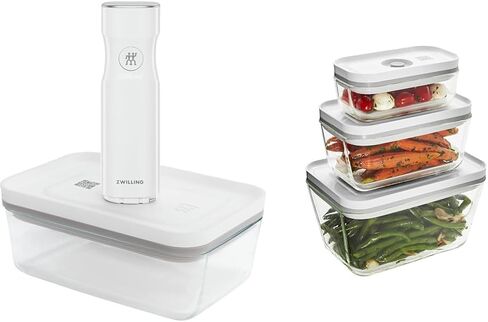 ZWILLING Fresh & Save Handheld Vacuum Sealer + 3-pc Glass Food Storage in Kuwait