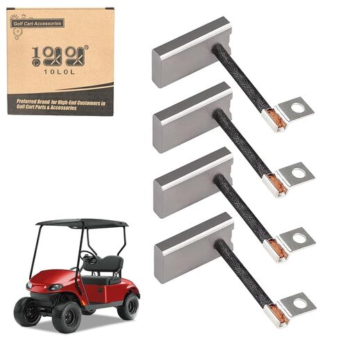 10L0L Golf Cart Starter Generator Brush Kit for EZGO, Club Car, Yamaha, OEM# 81-81200 26658-G01 101869302 JF2-81111-00-00 JF2-H1111-00-00, Set of 4 in Kuwait