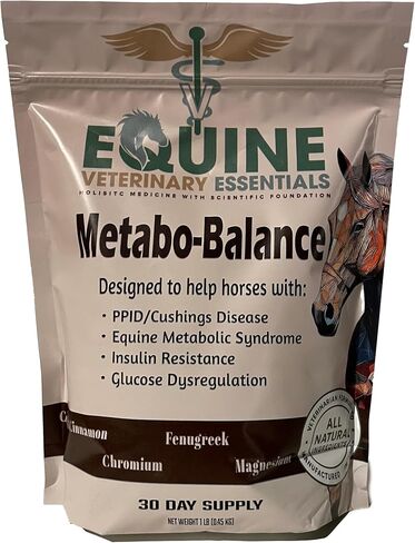 MetaboBalance Equine Metabolic Support Supplement | Helps Manage Laminitis, PPID & Insulin Resistance | Natural Horse Formula for Blood Sugar & Hormonal Balance | Daily Powder in Saudi Arabia