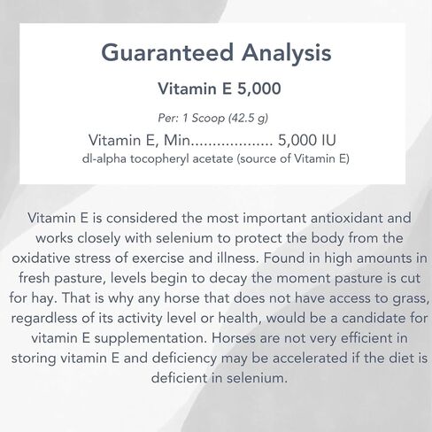 MPV Vitamin E 5,000 Pelleted Vitamin E for Horses in Kuwait