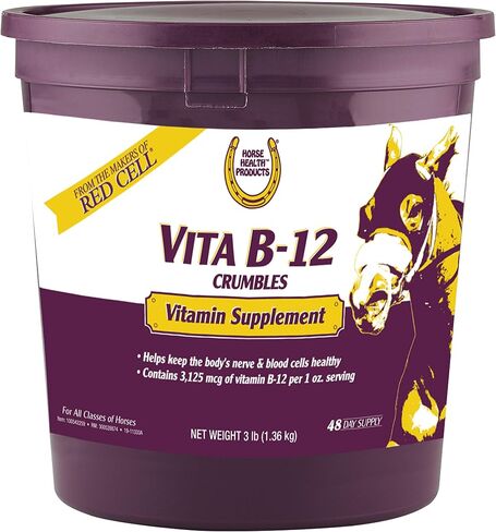 Horse Health Vita B-12 Crumbles Vitamin Horse Supplement, 3 lbs in Kuwait
