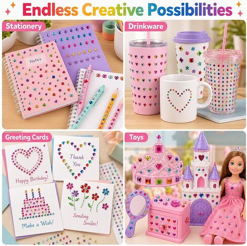 JIUZHU 7300+PCS Face Jewels for Makeup, Self Adhesive Rhinestone Stickers Kit Multicolor Gems for Face, Eyes, Hair, Nails, Body Art Festival Party Rave Makeup Supplies in Kuwait
