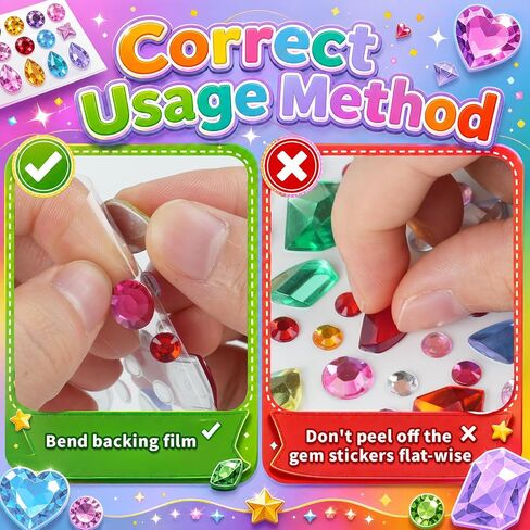 JIUZHU 7300+PCS Face Jewels for Makeup, Self Adhesive Rhinestone Stickers Kit Multicolor Gems for Face, Eyes, Hair, Nails, Body Art Festival Party Rave Makeup Supplies in Kuwait