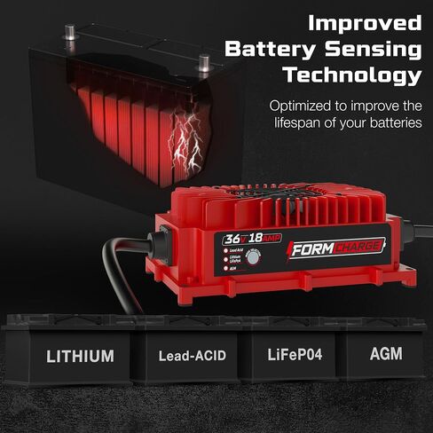 FORM 18 AMP EZGO TXT Battery Charger for 36 Volt Golf Carts -D Style Plug in Kuwait
