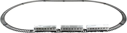 New York MTA New York City 3 Pc. Battery Operated Train Set with Track ,39" X 25",Silver in Saudi Arabia