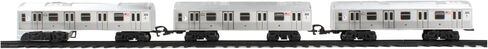 New York MTA New York City 3 Pc. Battery Operated Train Set with Track ,39" X 25",Silver in Saudi Arabia