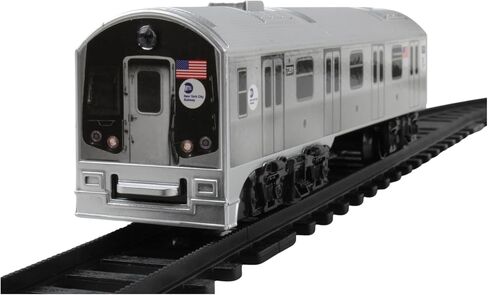 New York MTA New York City 3 Pc. Battery Operated Train Set with Track ,39" X 25",Silver in Saudi Arabia