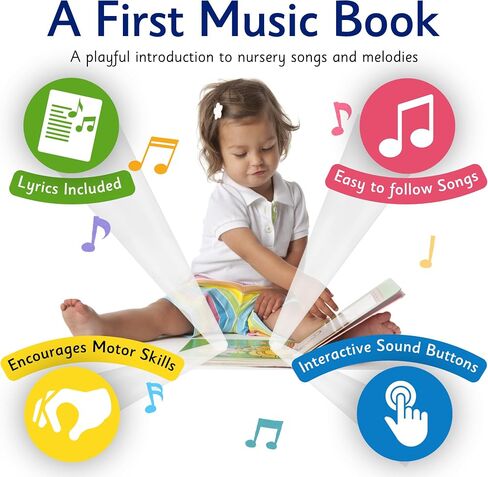 LEARNING BUGS My Big Nursery Songs Book – Sing Along with 28 Favorite Nursery Rhymes, Musical Books for Toddlers, 28-Button Music Book, Musical Toys for Toddlers 1-3 in Saudi Arabia