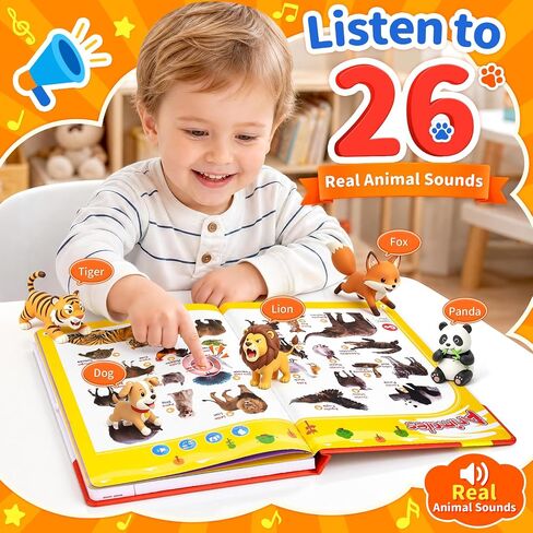 Spanish & English Bilingual Sound Book for Toddlers 2-5, 300 Words in Kuwait