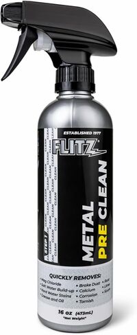 Flitz Industrial Strength Metal Pre Clean to Remove Corrosion, Rust, Calcium, Lime and More, Works in 60 Seconds, 16 Ounce in Kuwait