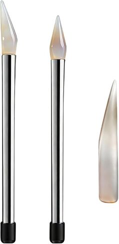 3Pcs Natural Agate Knife Burnisher Hand Jewelry Polishing Tool Stainless Steel Handle 7.3 Inch Gold and Silver Polishing Burnisher Tools Jewelry Hand in Saudi Arabia