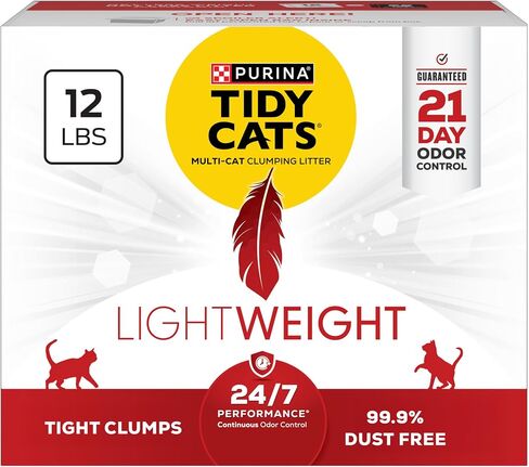 Purina Tidy Cats Lightweight Clumping Multi-Cat Litter, 17 lb Box in Saudi Arabia