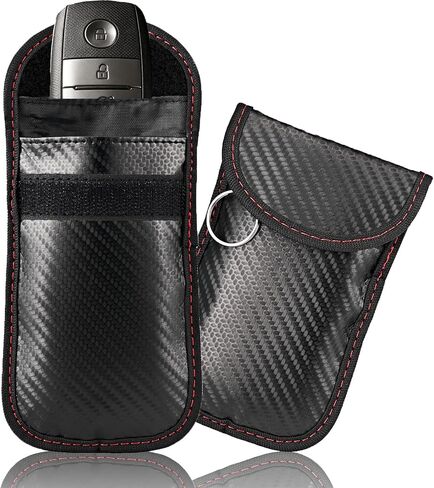 Faraday Key Fob Protector - 2 Pack Mini Anti-Theft Pouch Key Fob RFID Signal Blocking Faraday Bag for Key Fob in Kuwait