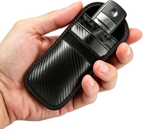 Faraday Key Fob Protector - 2 Pack Mini Anti-Theft Pouch Key Fob RFID Signal Blocking Faraday Bag for Key Fob in Kuwait