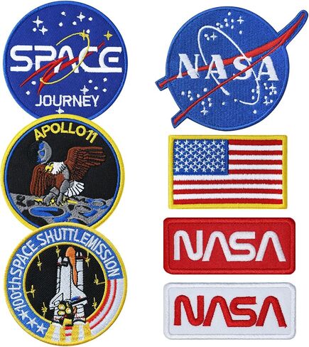 7pcs NASA Patch, Hook and Loop Patches Space in Kuwait