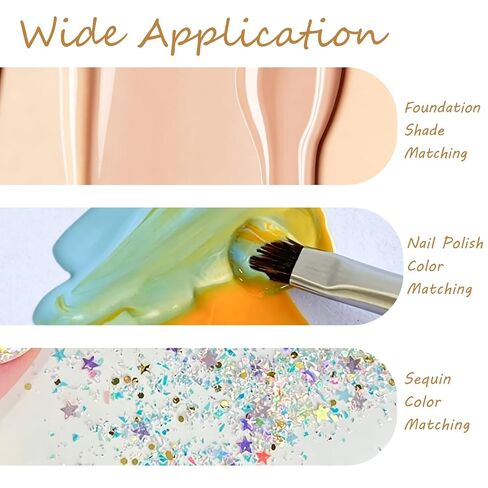 100 Sheets Disposable Nail Art Palette Paper, 3.93 × 3 Inches Portable Makeup Mixing Palette Paper, Nail Mixing Palette with 1 Pcs Mixing Stick for Nail Supplies Makeup Home Salon in Saudi Arabia