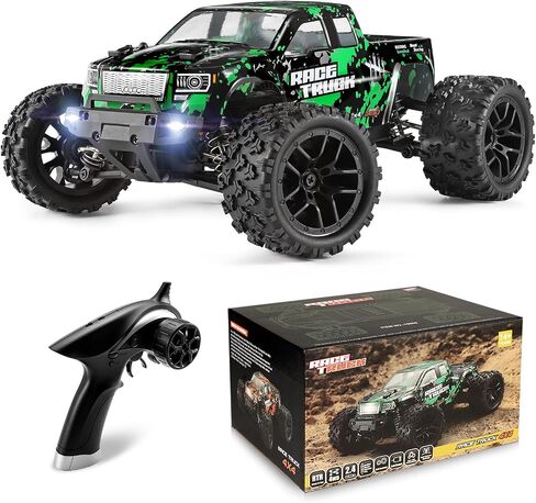 HAIBOXING 1:18 Scale All Terrain RC Car 18859, 36 KPH High Speed 4WD Electric Vehicle with 2.4 GHz Remote Control, 4X4 Waterproof Off-Road Truck with Two Rechargeable Batteries in Kuwait