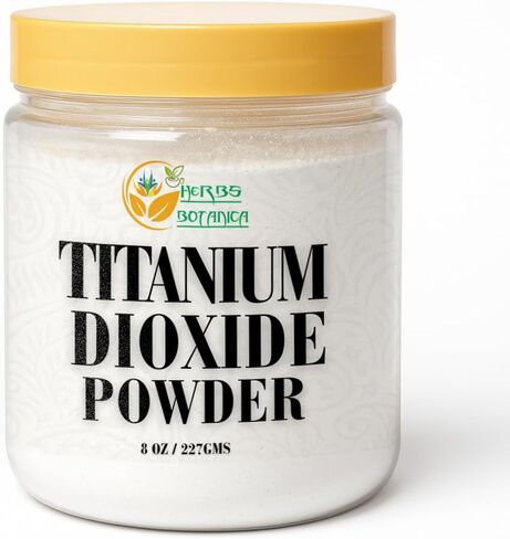 Herbs Botanica Titanium Dioxide Powder, White Pigment, 8 oz in Kuwait