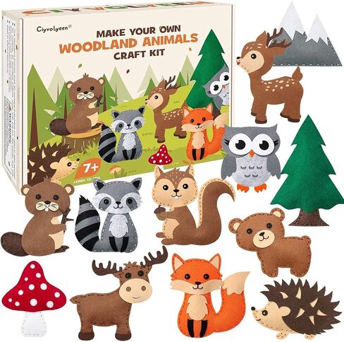 CiyvoLyeen Puppy Sewing Kit for Kids –Fun Plush Toy Sewing for Girls & Boys – DIY Felt Craft Gift Set Ages 7 8 9 10 11 12 in Kuwait