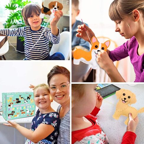 CiyvoLyeen Puppy Sewing Kit for Kids –Fun Plush Toy Sewing for Girls & Boys – DIY Felt Craft Gift Set Ages 7 8 9 10 11 12 in Kuwait
