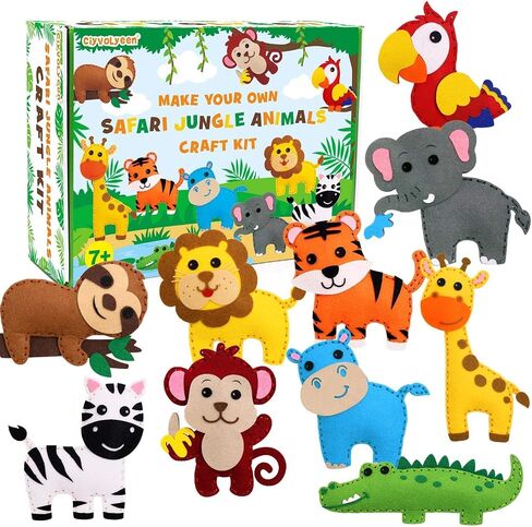 CiyvoLyeen Puppy Sewing Kit for Kids –Fun Plush Toy Sewing for Girls & Boys – DIY Felt Craft Gift Set Ages 7 8 9 10 11 12 in Kuwait