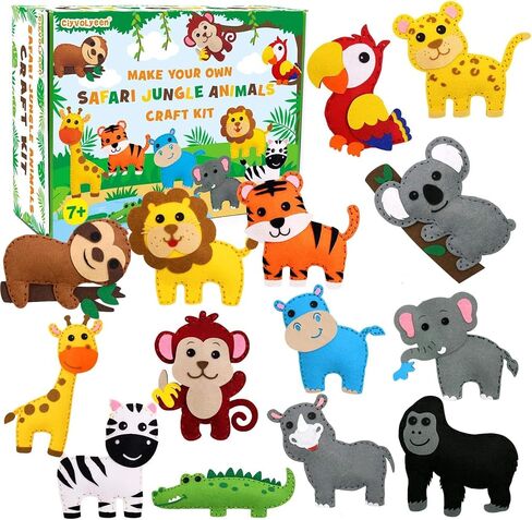 CiyvoLyeen Puppy Sewing Kit for Kids –Fun Plush Toy Sewing for Girls & Boys – DIY Felt Craft Gift Set Ages 7 8 9 10 11 12 in Kuwait