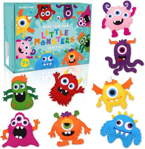CiyvoLyeen Puppy Sewing Kit for Kids –Fun Plush Toy Sewing for Girls & Boys – DIY Felt Craft Gift Set Ages 7 8 9 10 11 12 in Kuwait