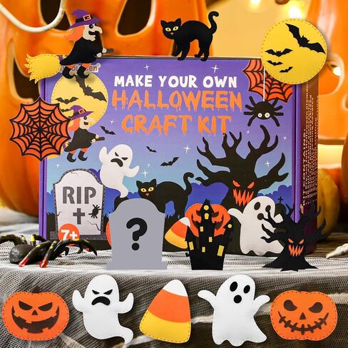 CiyvoLyeen Halloween Sewing Kit for Kids Ages 8-12 Felt Sewing Craft 14Pcs in Kuwait
