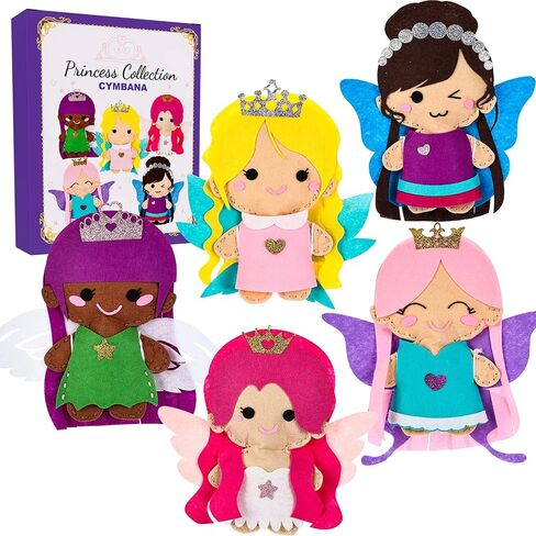 Cymbana Sewing Kit for Kids, Make a Friend 5 Felt Kids Sewing Crafts 6+ in Kuwait