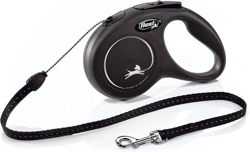 FLEXI® Classic Cord Retractable Dog Leash, Small, 16 ft - Black in Saudi Arabia