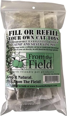 from The Field | Catnip & Silver Vine Tea Bags | Cat Toy Refills | 20 Pack in Kuwait