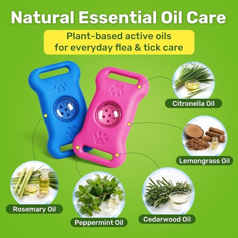 Puyrzoe Flea Collar for Dogs Pendant, 6 Refills Dog Flea Collar Pendant Tag in Saudi Arabia