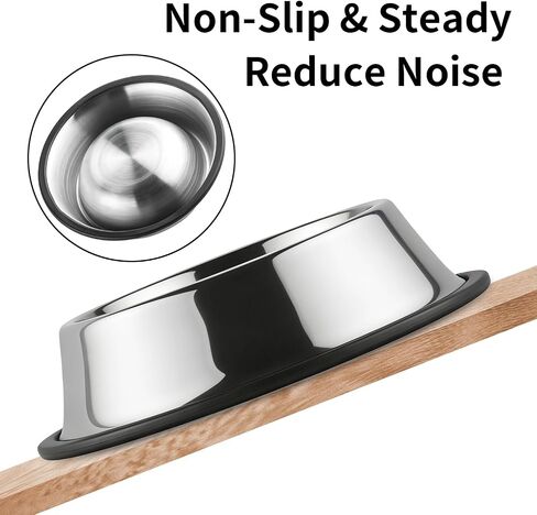 Fri4Free 2PCS 7oz Stainless Steel Non-Slip Small Cat Food Bowls in Kuwait