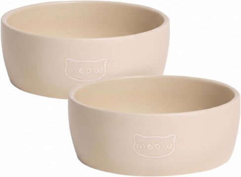 Pearhead Ceramic Cat Bowl, Holds 12 oz, Cute Cat Face Design in Kuwait