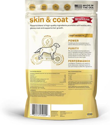 The Missing Link Skin & Coat Superfood Supplement Powder, Dogs, 1 lb in Kuwait