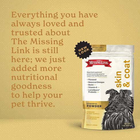 The Missing Link Skin & Coat Superfood Supplement Powder, Dogs, 1 lb in Kuwait