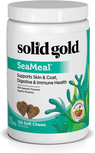 Solid Gold Dog & Cat Multivitamin Powder, Omega 3 & Kelp, Skin & Coat, 1LB in Saudi Arabia