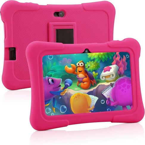 7 Inch Kids Tablet, Android Tablet for Kids, 32GB+512GB Expand Pink in Saudi Arabia
