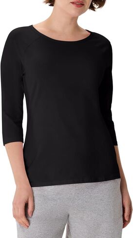 Hanes Women's Raglan Sleeve Tee, Women’s Stretch Cotton Tee, Women’s Crewneck Tee in Saudi Arabia