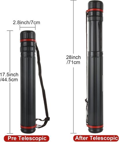 3PCS Small Poster Tube with Strap, Expand from 17.5 to 28 Inch in Kuwait