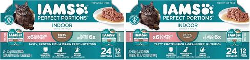 IAMS Perfect Portions Cuts in Gravy Wet Cat Food, Tuna & Salmon, 12 Count in Kuwait