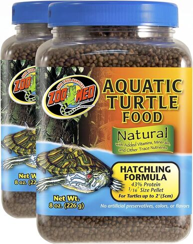 Zoo Med Natural Aquatic Turtle Food, Hatchling Formula, 8-Ounce in Kuwait
