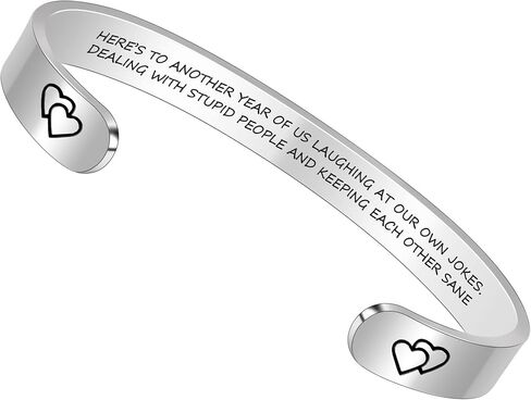 Btysun Bracelets for Women Mothers Day Bracelet Gifts from Daughter Inspirational Gifts for Women Graduation Gifts for Her Motivational Birthday Cuff Bangle Friendship Personalized Mantra Jewelry… in Kuwait
