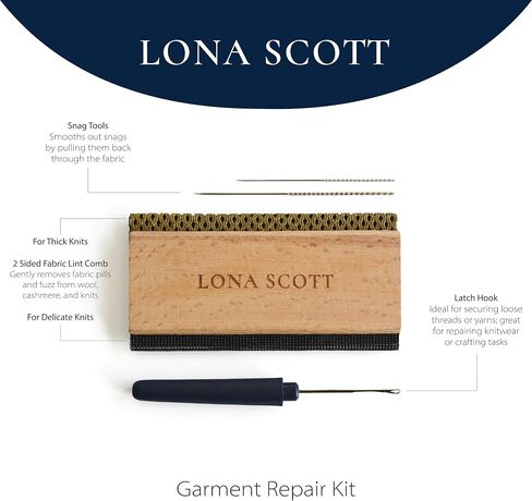Lint Comb, Cashmere Comb, Wool Comb, Lint Shaver, Snag Repair Needles, Latch Hook. Complete Garment Repair kit, Sewing Kit in Saudi Arabia